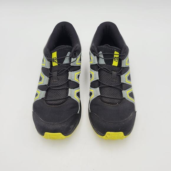 Salomon Speedcross Vario Black Yellow Mens Trail Running Shoes Sneaker Size 5 main image 6